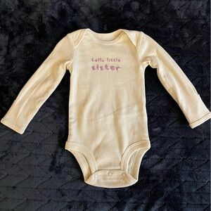 Carter's Cream 'Hello Little Sister' Bodysuit